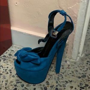 light blue High heels